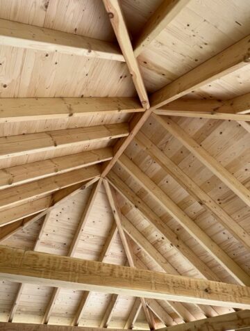 Gazebo Oak Roof Construction"