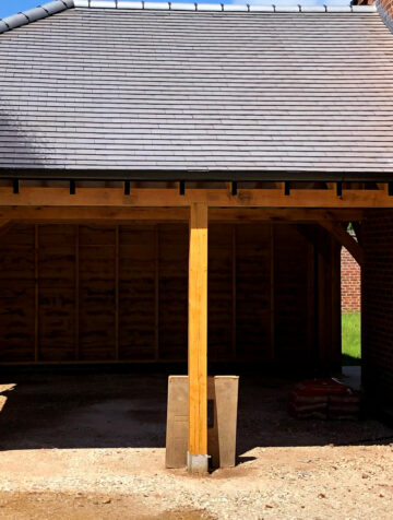 Oak Car Port by Local Carpenter"