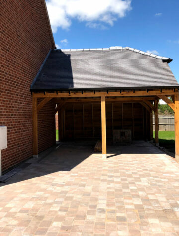 Oak Car Port by Local Carpentry Business"