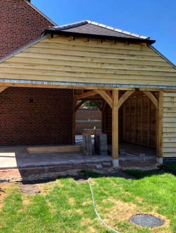 Oak Car Port by Local Carpenter"