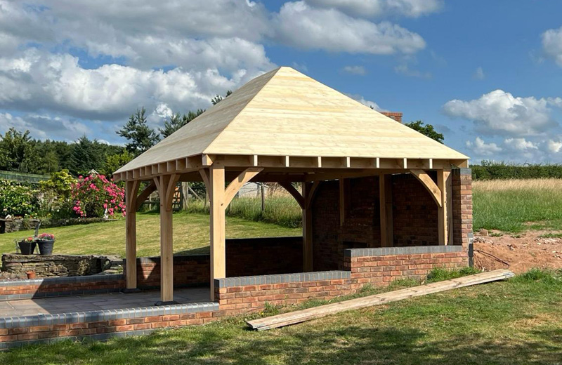 Oak Gazebo Handmade by Carpenter