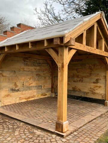 Oak Gazebo Handmade Construction"