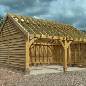 Oak Car Port Bespoke Handmade