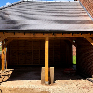 Oak Car Port by Local Carpenter