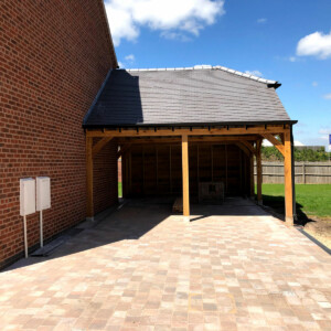 Oak Car Port by Local Carpentry Business