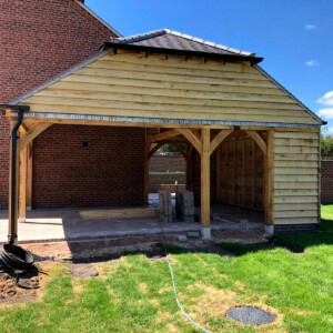 Oak Car Port by Local Carpenter