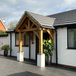 Oak Porch by Local Carpenter
