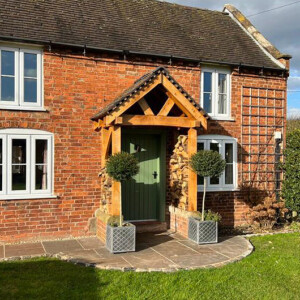 Oak Porch with Slate Roof